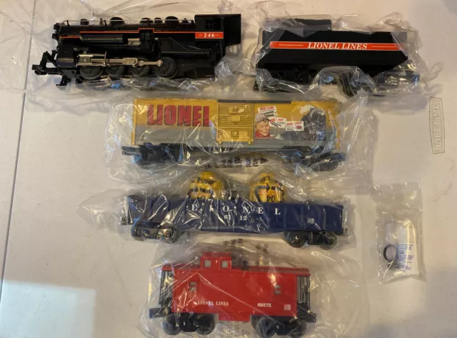 O Gauge Lionel Lines 0-8-0 Steam Engine 246 Locomotive Tender And Cars New