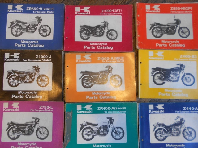 catalogo ricambi spare parts KAWASAKI specificare modello. PREZZO CADAUNO