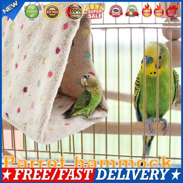 Jaula colgante de nido de pájaro loro invierno triángulo cálido tienda cama hamaca suministros para mascotas