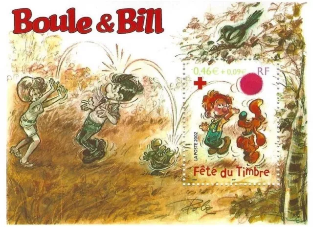 France bloc feuillet BF 46 Neuf** Boule & Bill 2002