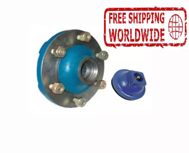 Rueda Delantera Hub Con Tapa & Perno con Tuerca Para Ford Nuevo Holland 81823162