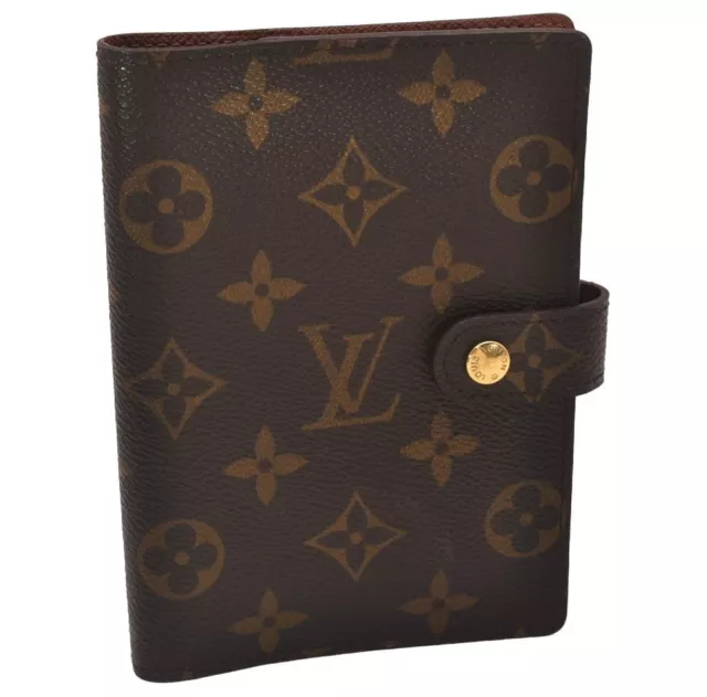 Authentic Louis Vuitton Monogram Agenda PM Notebook Cover R20005 LV 7163I