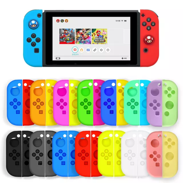 Silicone Case For Nintendo Switch Oled Joy-con Skin Protective Soft Cover Skin