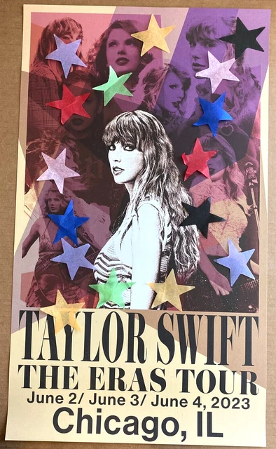 Eras Tour Poster OFFICIAL TAYLOR SWIFT The Eras Tour 2023 Glendale