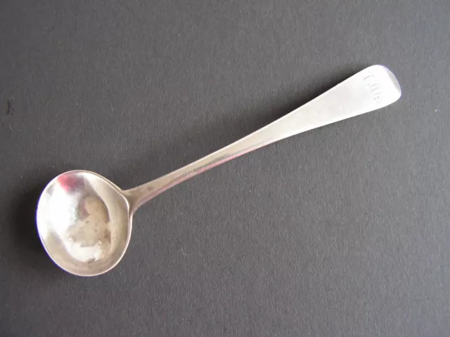 ANTIQUE GEORGIAN SOLID SILVER  CONDIMENT SPOON 1829 John Henry Charles Lias