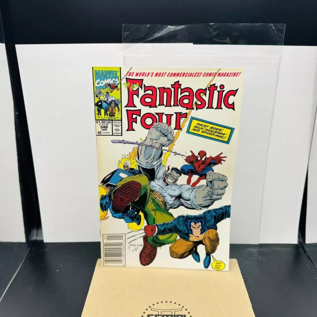 Fantastic Four #348 (Marvel Comics December 1990) Newsstand VF+