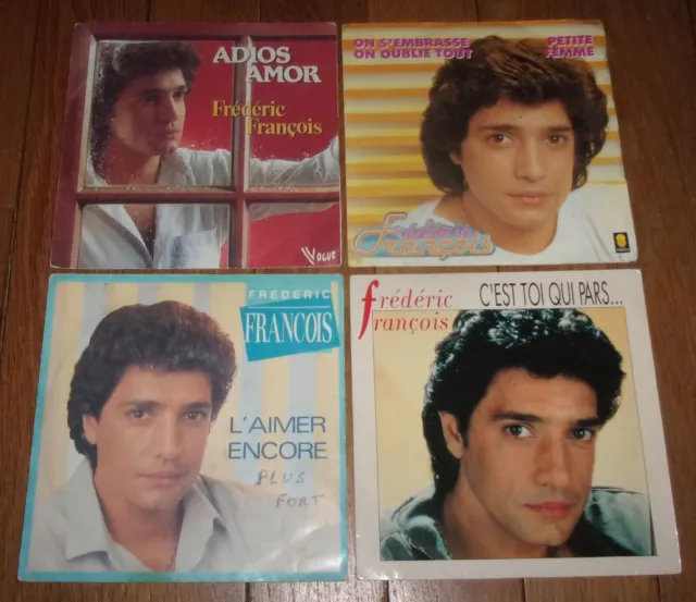 FREDERIC FRANCOIS - Lot de 4 Vinyles 45 tours