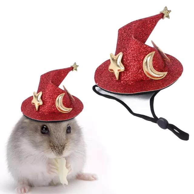 Hamster Hats  Halloween Mini Cute pet  Headwear with Adjustable Elastic Chin Str