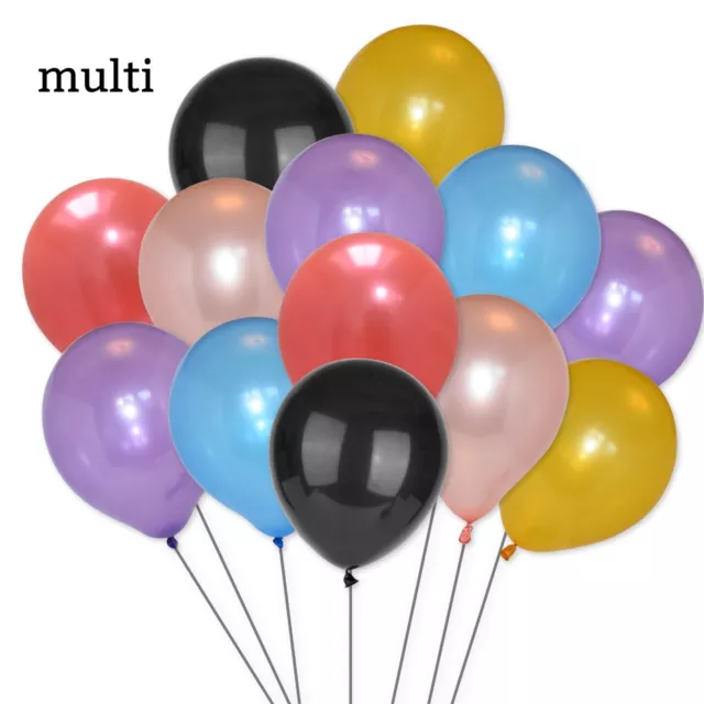 10-100 Metallic Latex Balloons Air/Helium Pearl Wedding Birthday Party Decors UK