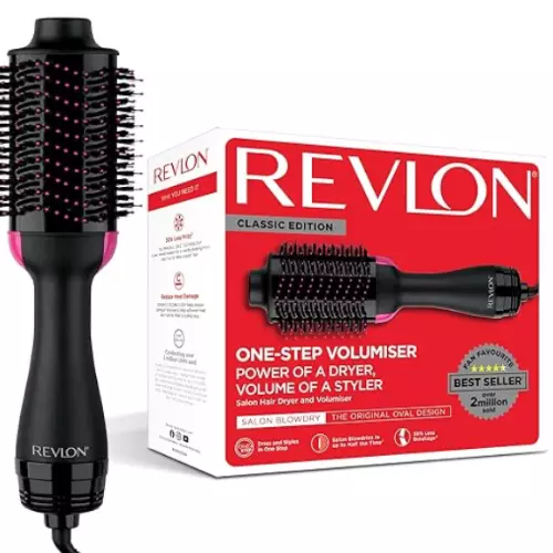 Revlon Pro Collection One Step RVDR5222 Warmluft und Volumenbürste - Schwarz