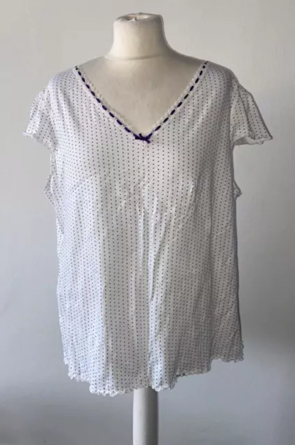 FLORENCE FRED F F cotton spotted pyjama top size 20 22 1.50 PicClick UK