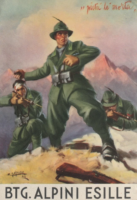 Carte Postale Militaire Italienne - Battaglione Feltre - Preghiera Degli Alpini - Alpinisme Guerre