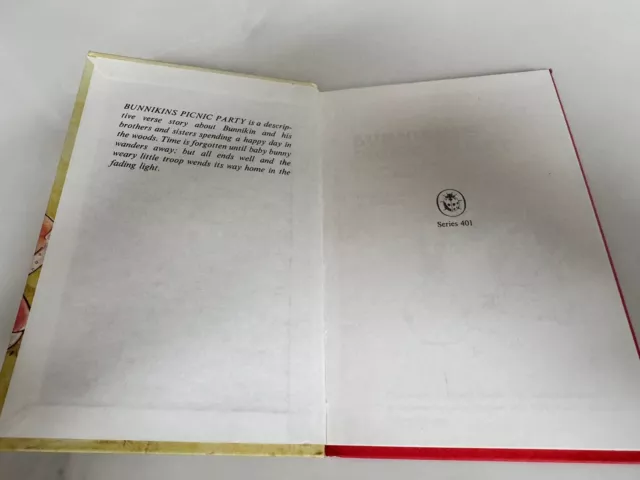 Ladybird Book Bunnikins Picnic Party, Series 401, 1940, A J MacGregor Rare 2