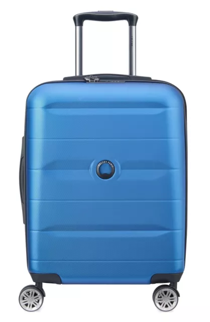 DELSEY PARIS Comete + 4 Double Rolls Cabin Trolley SL 55 Trolley Lightblue blau