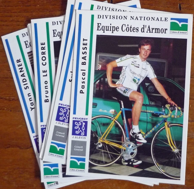 18 Cartes Publicitaires GAN Équipe Cycliste 1993 – Collection Cyclisme – État Correct