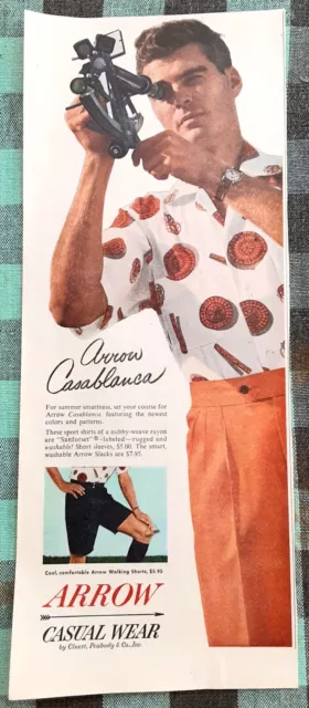 Arrow Casual Wear Ad From Saturday Evening Post May 7, 1955