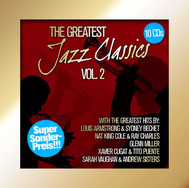 CD The Greatest Jazz Classics Volume 2 D'Artistes Divers 10CDs