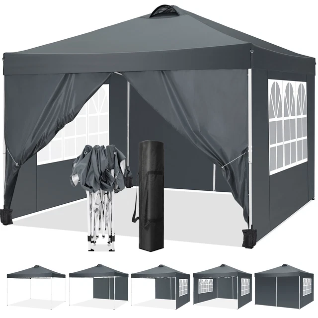 Pavillon Faltpavillon 3x3m Pavillion Gartenzelt Partyzelt Falt Wasserdicht Zelt