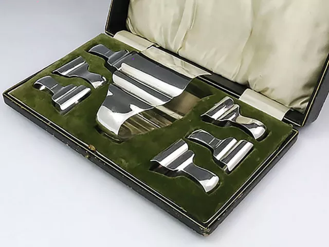 ENGLISH Sterling ASPARAGUS Set in Box WILLIAM HUTTON 1910