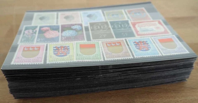 1959 Luxemburg; 40 komplette Jahrgänge, postfrisch/MNH, MiNr. 601/17, ME 896,-