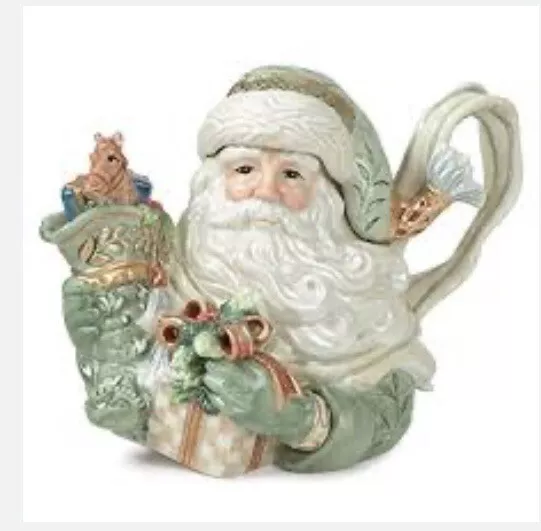 Fitz & Floyd Father Christmas Tea Pot