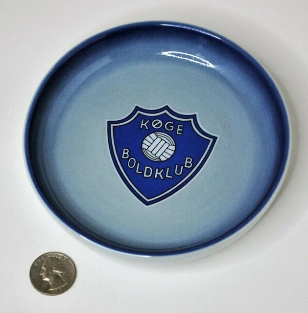 Vintage Koge Boldklub Football Club Ashtray Dish Tray Denmark 1927 Soholm Dansk