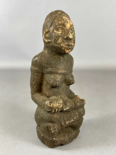 230104 - ANTIQUE African NTADI stone grave figurine – BAKONGO - Congo.