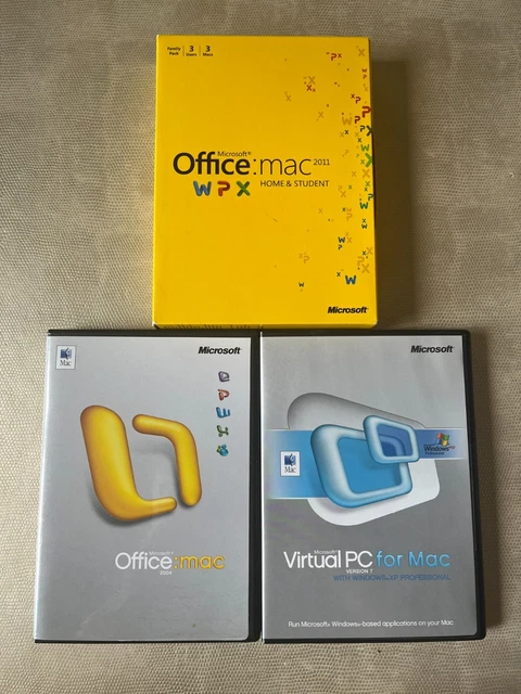 MICROSOFT OFFICE MAC 2011 Home & Student Family Pack For 3