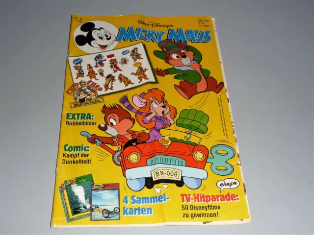 Comic Heft Walt Disneys MICKY MAUS Nr. 8/91 - ehapa - guter Zustand
