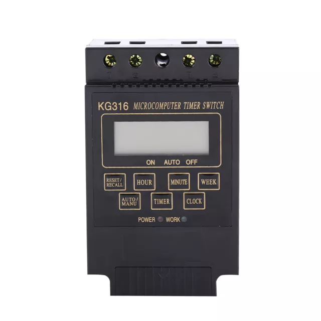 LCD Digital Timer Switch Microcomputer Control Programmable Time Relay AC220V