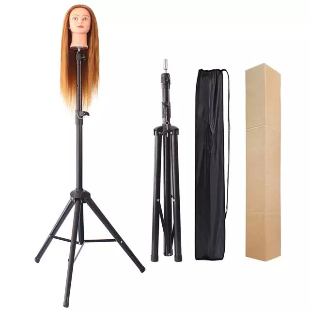 Wig Stand Tripod Mannequin Head Stand Heavy Duty Metal Adjustable Wig Head