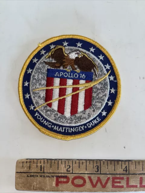 Vintage NASA Apollo 16 Mission Patch Young-Mattingly-Duke