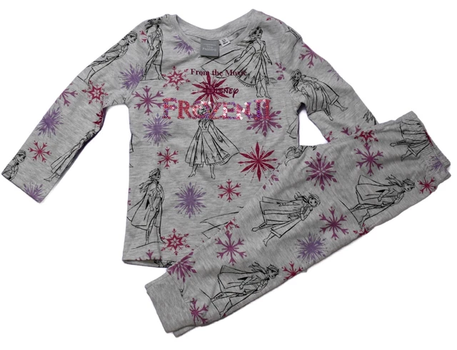 Girls Frozen Pyjamas Disney Character Nightwear 2 - 8 Years slight print fault