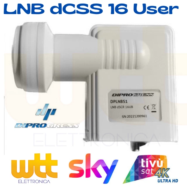 Convertitore GT-FR8A121 DCSS+SCR - 16 Utenti, Compatibile Sky Italia - Foto 4