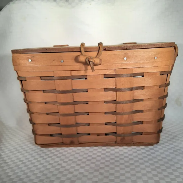 Longaberger Medium purse basket, liner & w/Grandma Bonnie signature