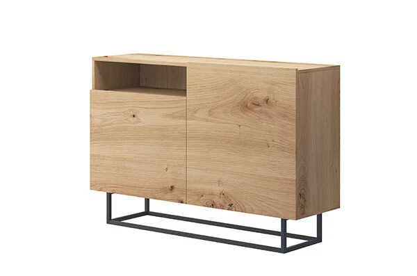 Buffet Commode/Buffet 120x37x80cm Artisan Chêne 2-türig 101409916