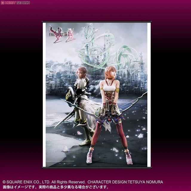 FINAL FANTASY XIII-2 (FF 13-2) : Poster en tissu/Toile synthétique