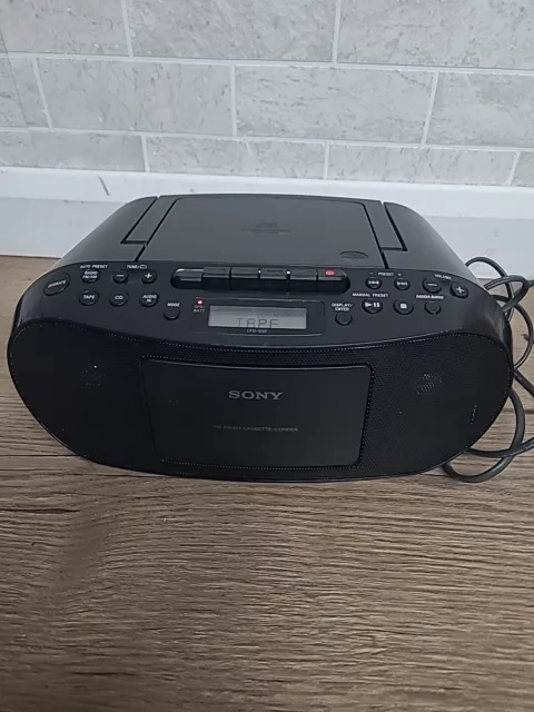 Sony CFD-S50 CD Radio Cassette Tape Recorder Player AM/FM  Tape Deck Sound Fault