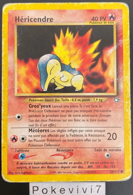 Pokemon Card HERICENDRE 56/111 Common NEO GENESIS Wizards FR USED