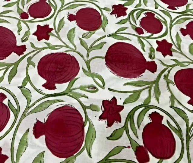 HAND Block Floral Imprimé Indien 100% Coton Voile Tissu Couture Par Yard Crafts