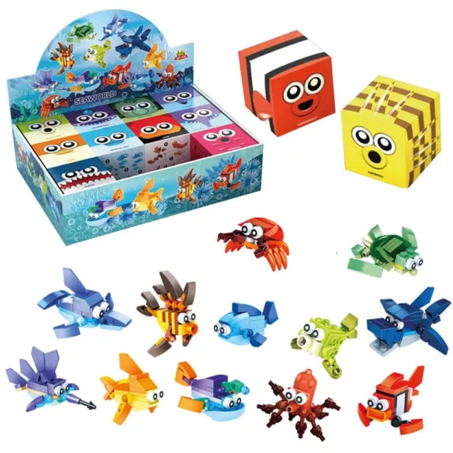 240 x Sealife Brick Kits Toys Party Bag Toy Filler Job Lot Bulk Wholesale