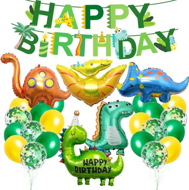 PALLONCINI DINOSAURI COMPLEANNO, XXL Dinosauri Festa Decorazioni, Compleanno  Din EUR 15,99 - PicClick IT