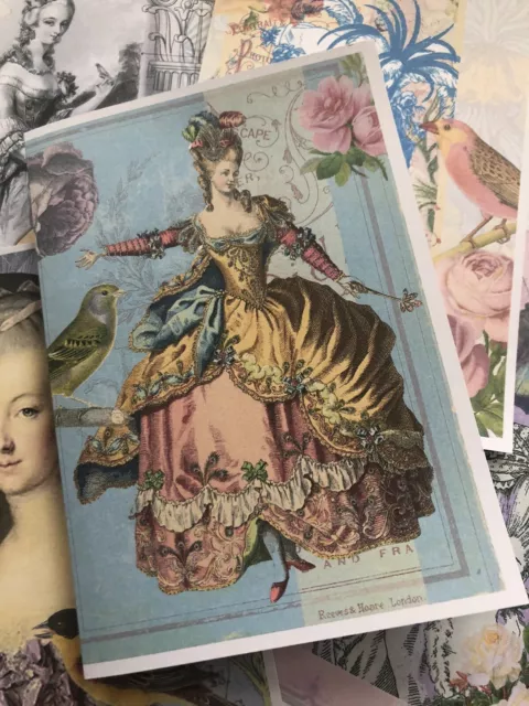 Pretty Marie Antoinette Notcards. Beautiful Vintage Style Imagery Notecards