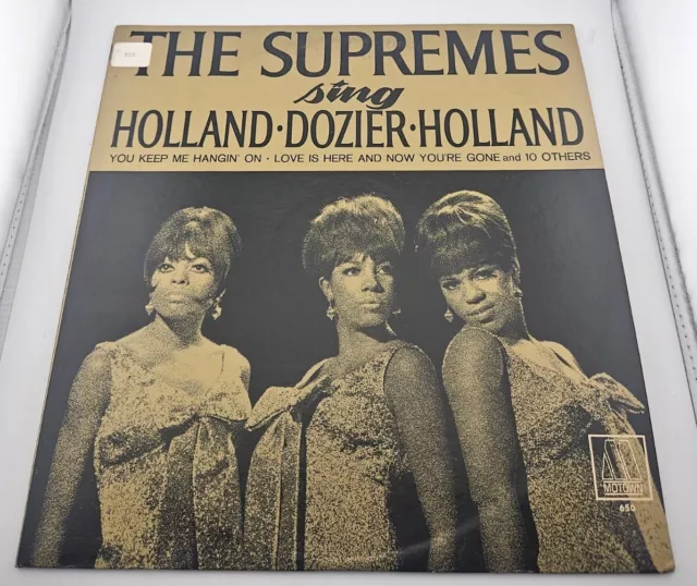 THE SUPREMES Sing Holland-Dozier-Holland 1967 Mono Motown 650 Dust Jacket EX/NM