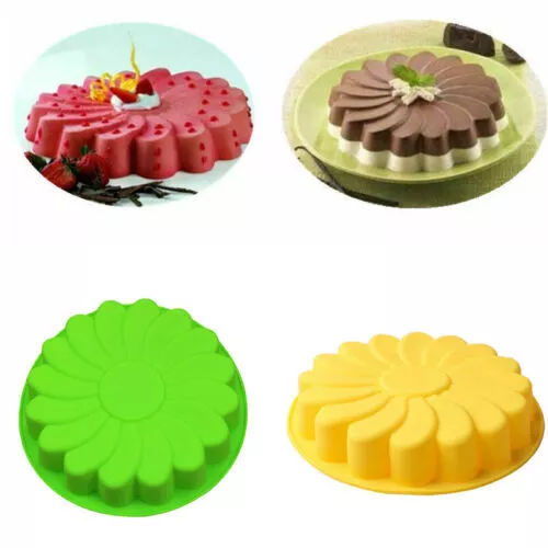 Mould Silicone Soap Pan Baking Candy Mold New Jelly Flower Chocolate Cake Large