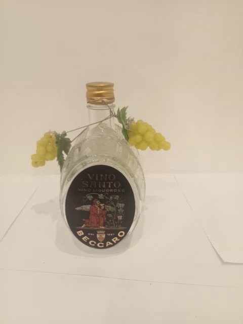 Beccaro "Vino Santo" Ancienne Bouteille De Liqueur.