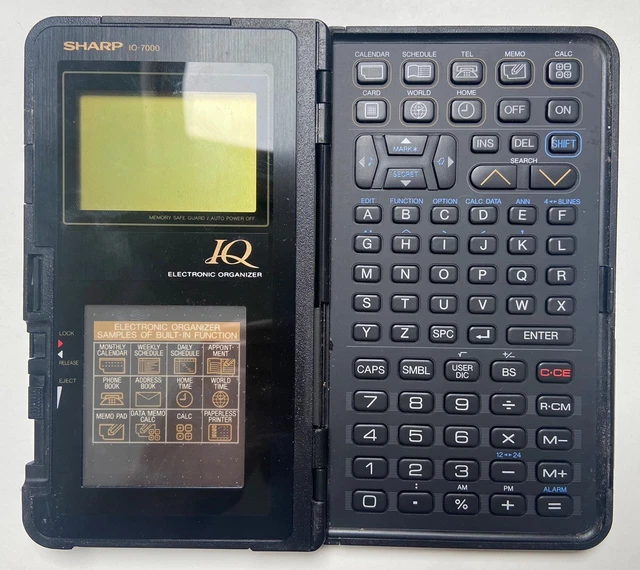 vintage-sharp-iq-7000-personal-electronic-organiser-1980s-unit-only-29