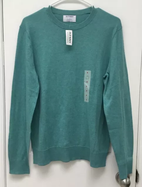 NWT Old Navy men’s teal crewneck sweater - size small