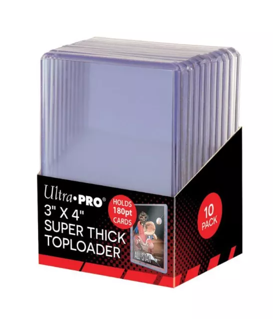 (10-Pack) Ultra PRO Super Spesso 180pt Toploaders Scheda Titolari Maglia Cimeli