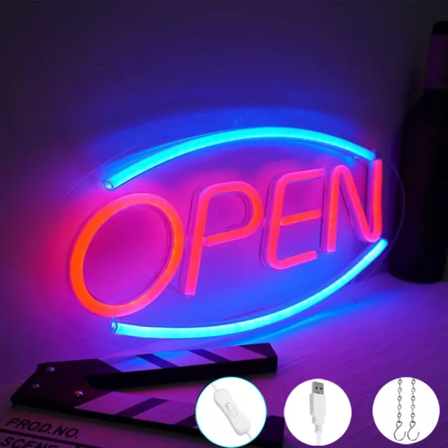 LED Open Shop Sign Neon Display Window Hanging Light for Bar Hotel Restaurant 3